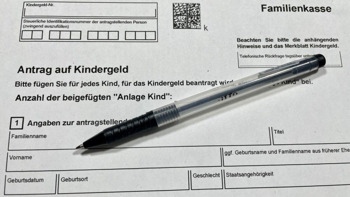 Kindergeld beantragen Kindergeldantrag